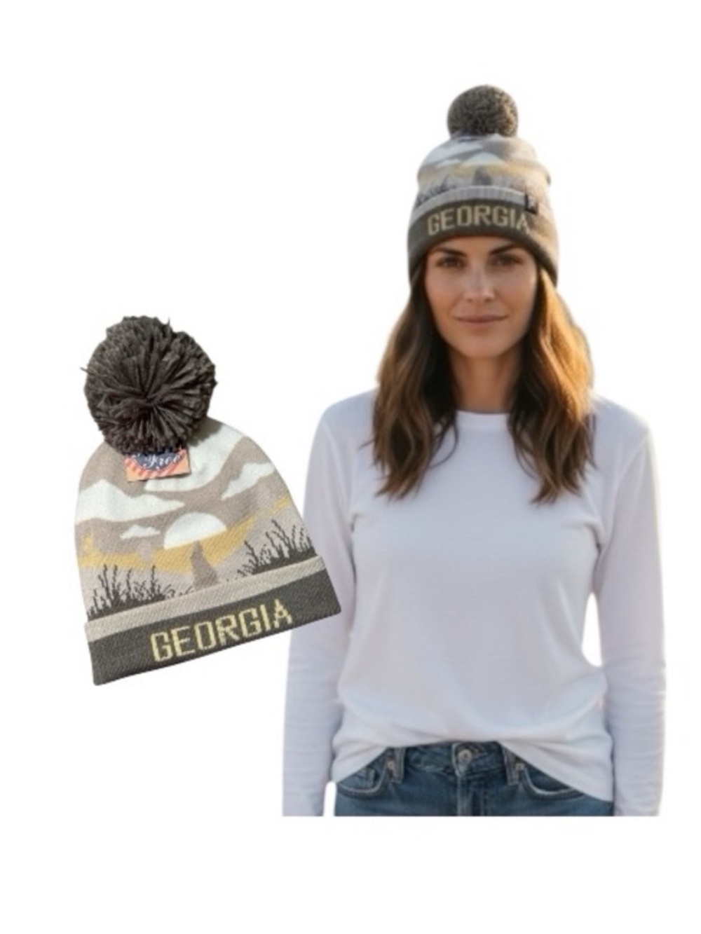 Home Free Georgia Layered Landscape Beanie